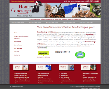 Home Concierge of Baltimore, Inc. home page